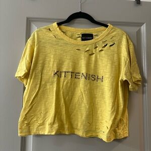 Kittenish Sunlit Yellow Tee